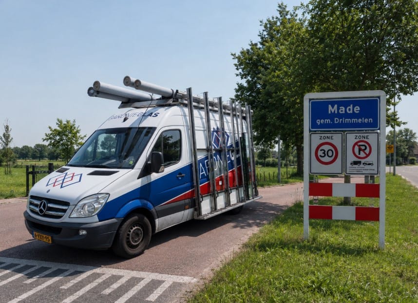 Glashandel en glaszetter in Made